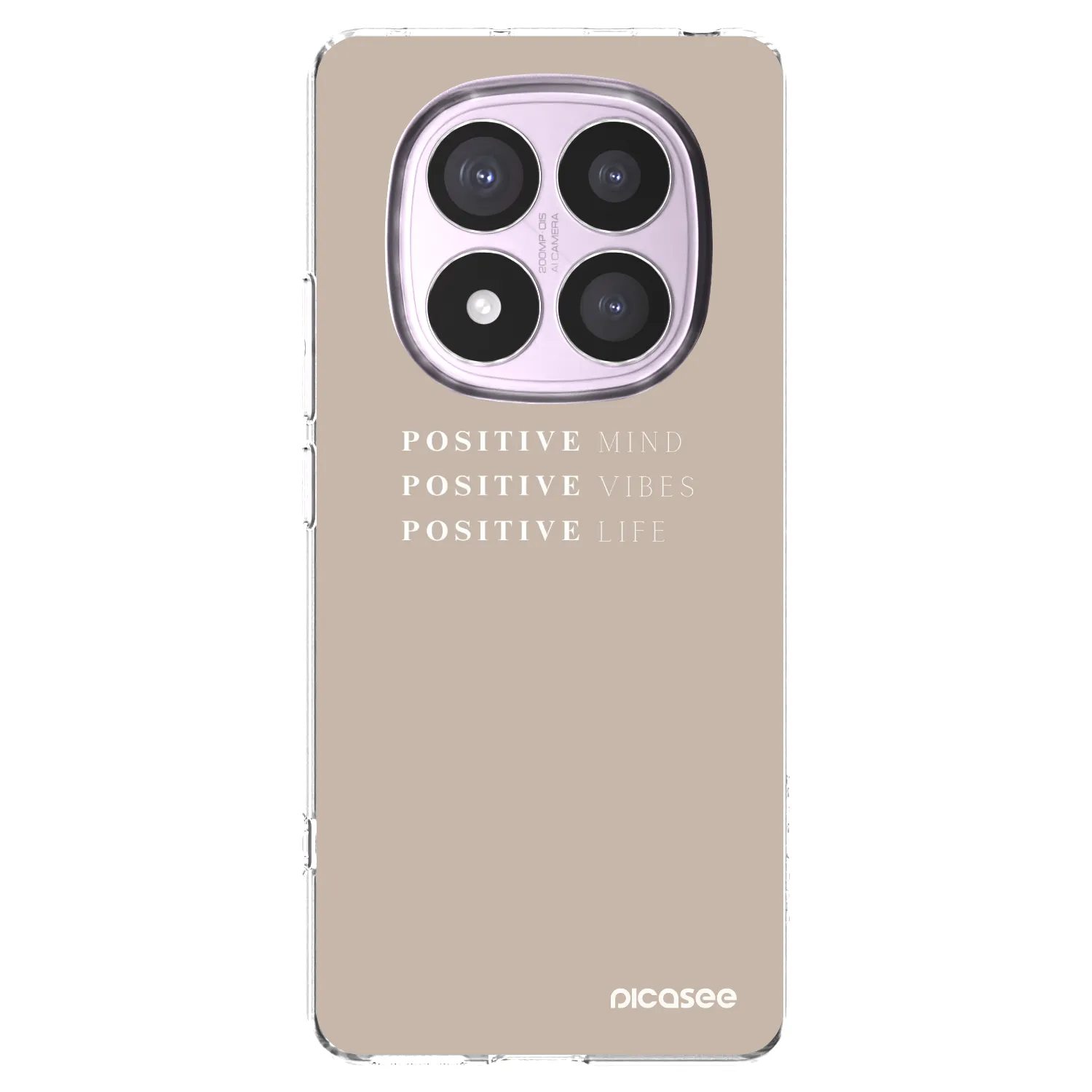 Picasee silikónový prehľadný obal pre Xiaomi Redmi Note 14 Pro 5G - Positive Vibes