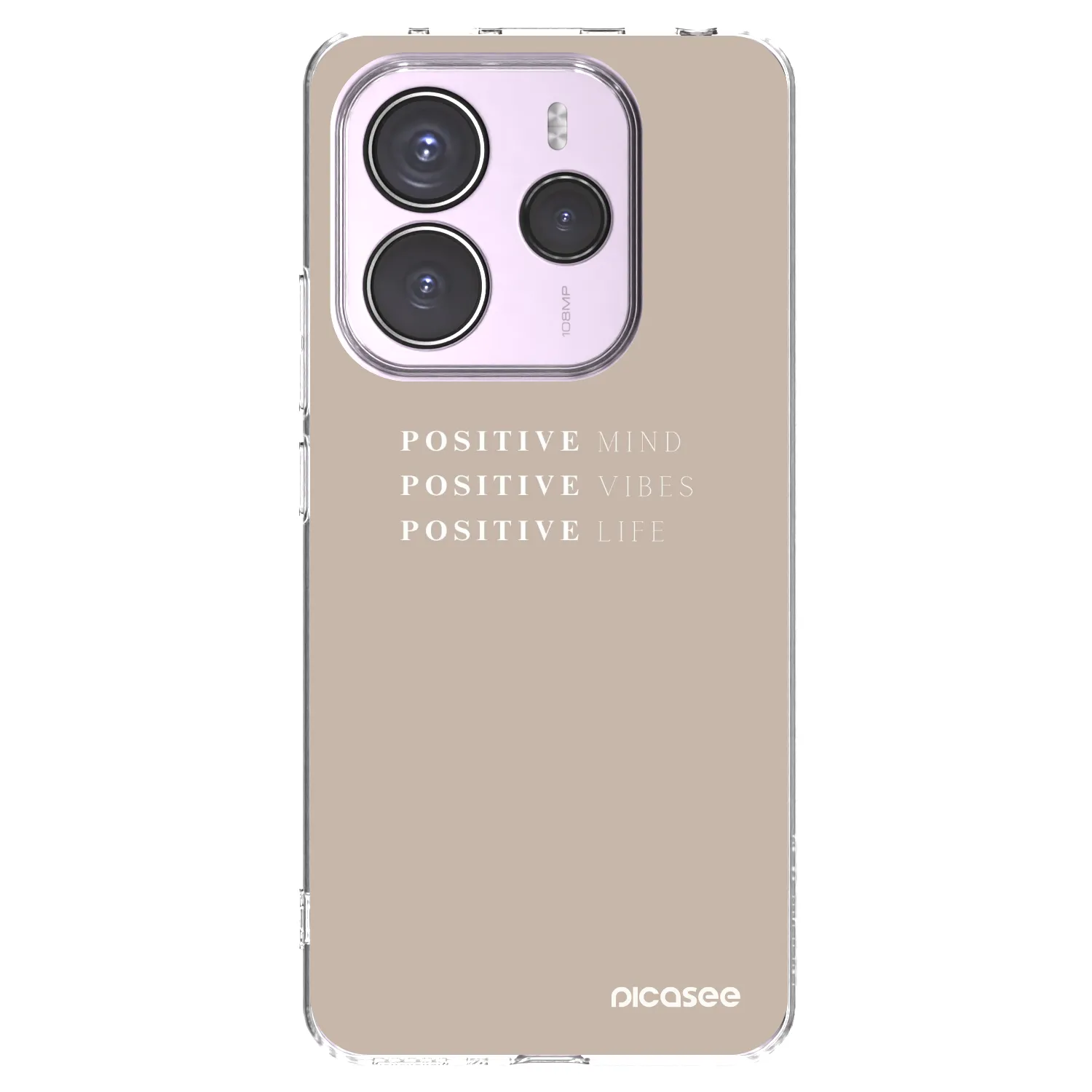 Picasee silikónový prehľadný obal pre Xiaomi Redmi Note 14 5G - Positive Vibes