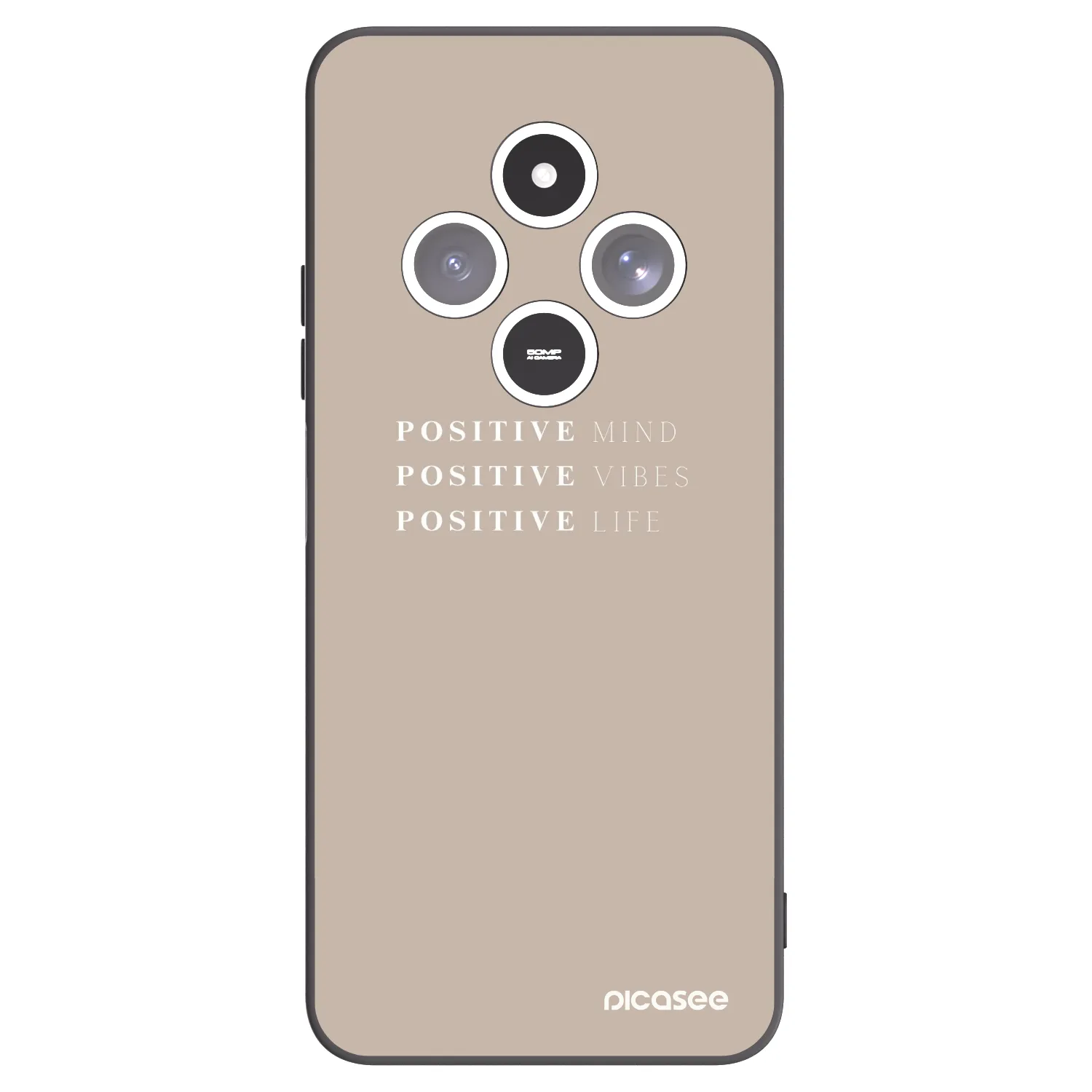 Picasee silikónový čierny obal pre Xiaomi Redmi 14C - Positive Vibes