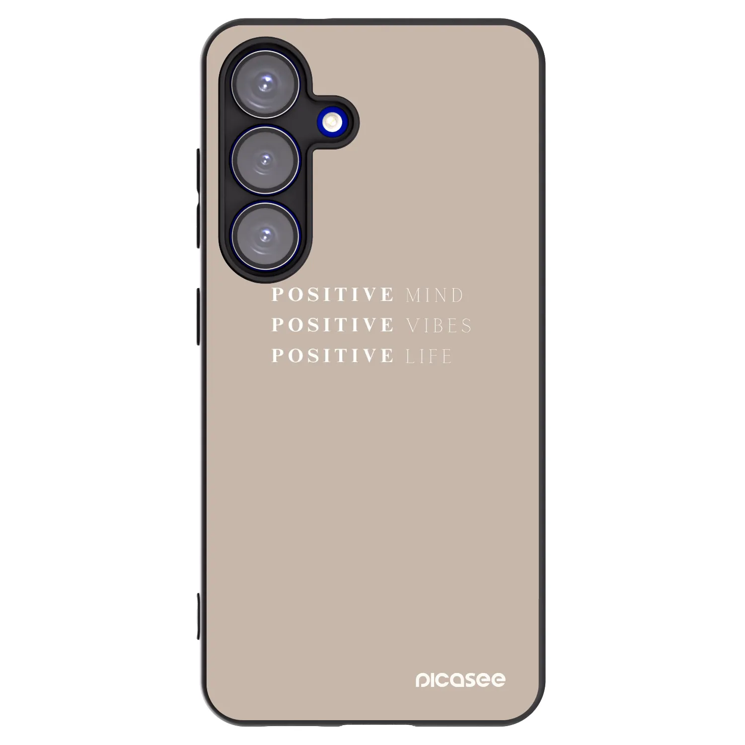 Picasee silikónový čierny obal pre Samsung Galaxy S25 5G - Positive Vibes
