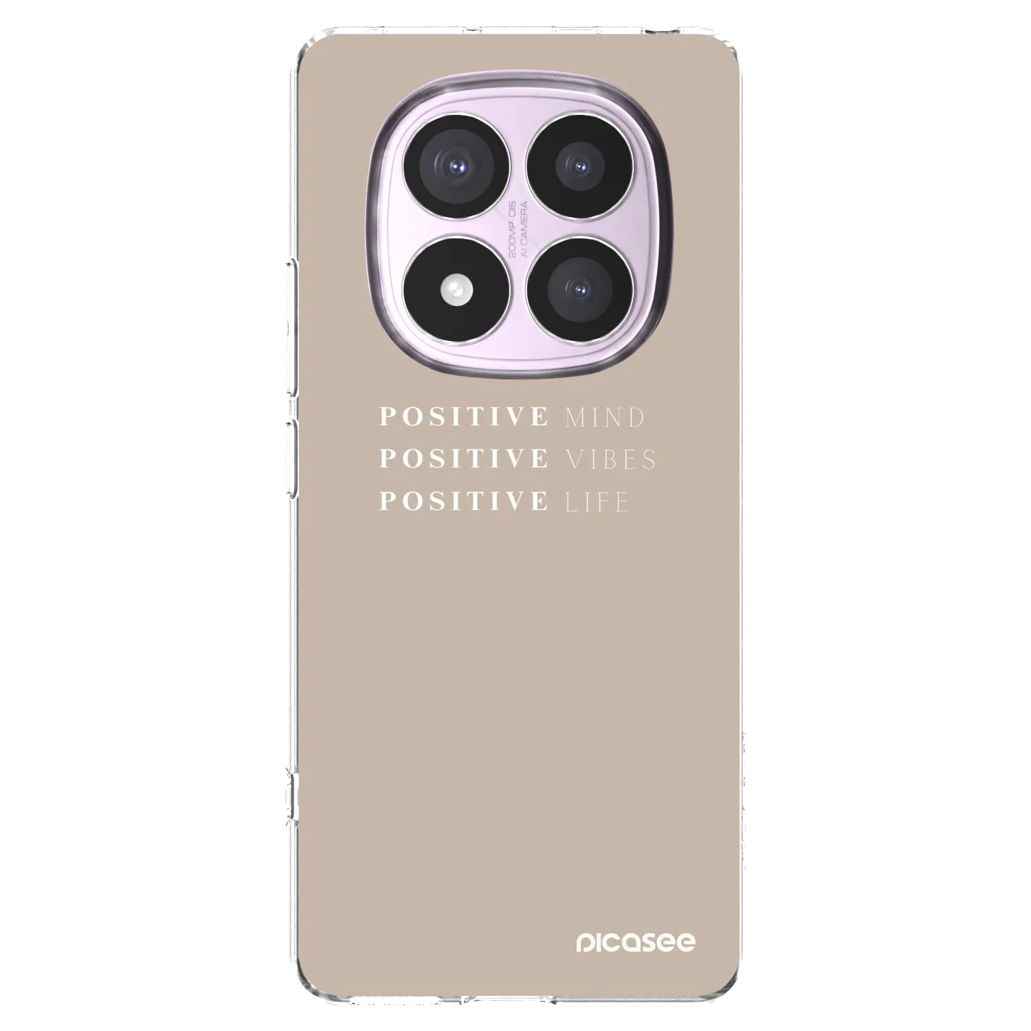 Picasee silikónový prehľadný obal pre Xiaomi Redmi Note 14 Pro 4G - Positive Vibes