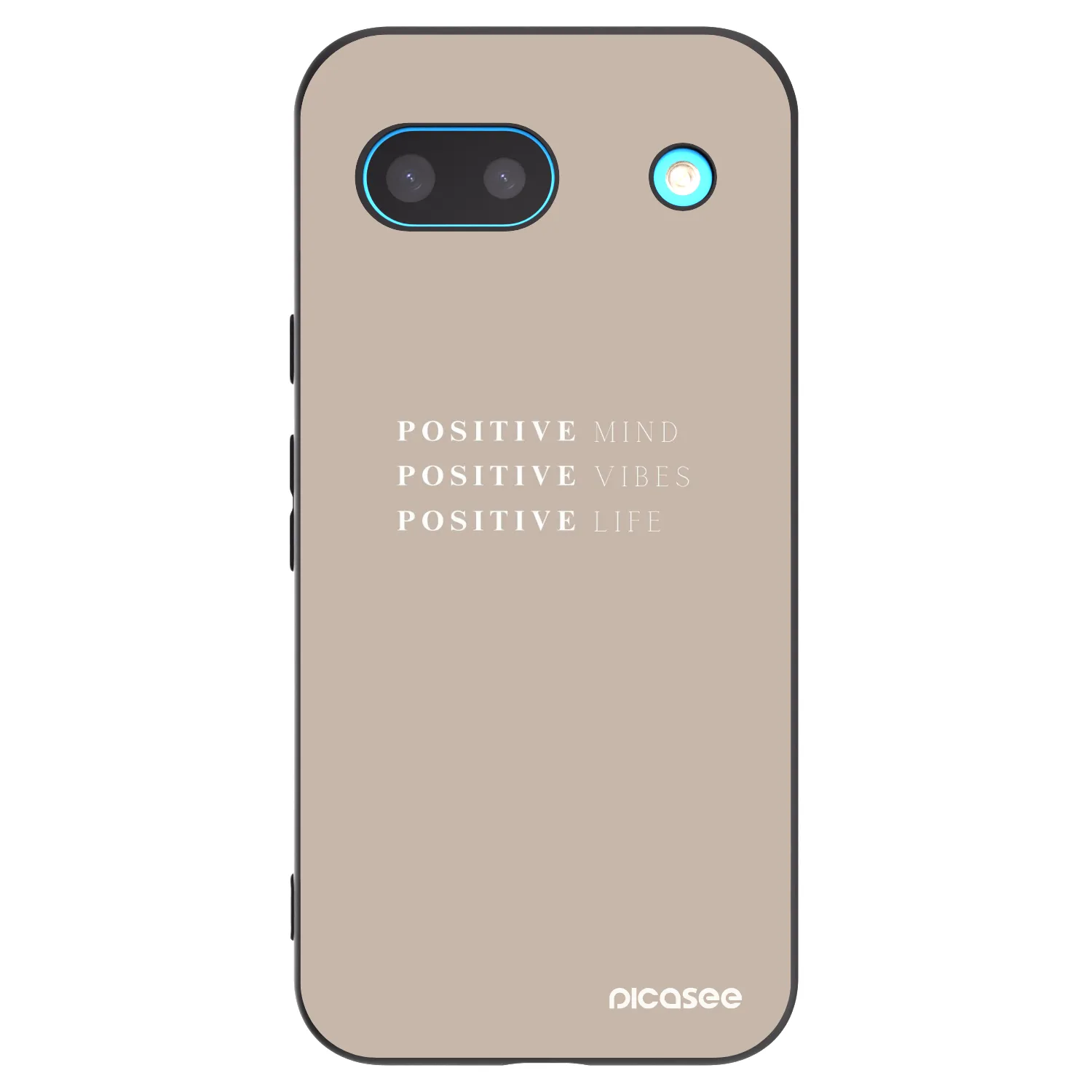 Silikónový čierny obal pre Google Pixel 8 - Positive Vibes