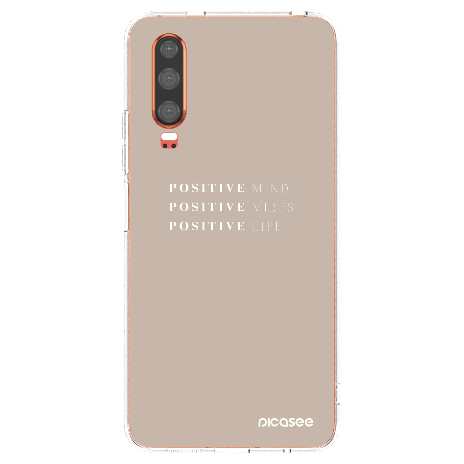 Picasee silikónový prehľadný obal pre Huawei P30 - Positive Vibes