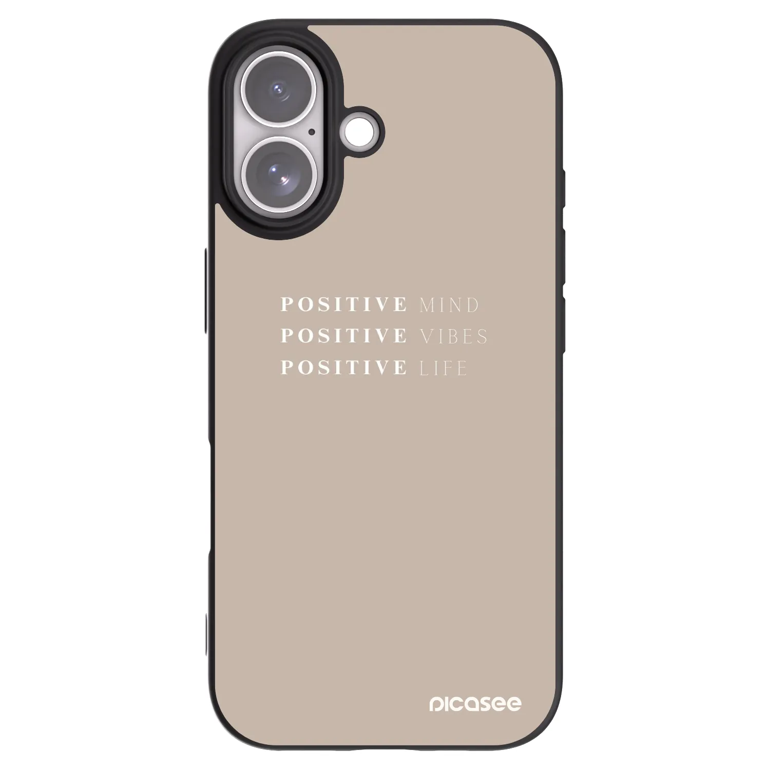 Picasee silikónový čierny obal pre Apple iPhone 17 - Positive Vibes