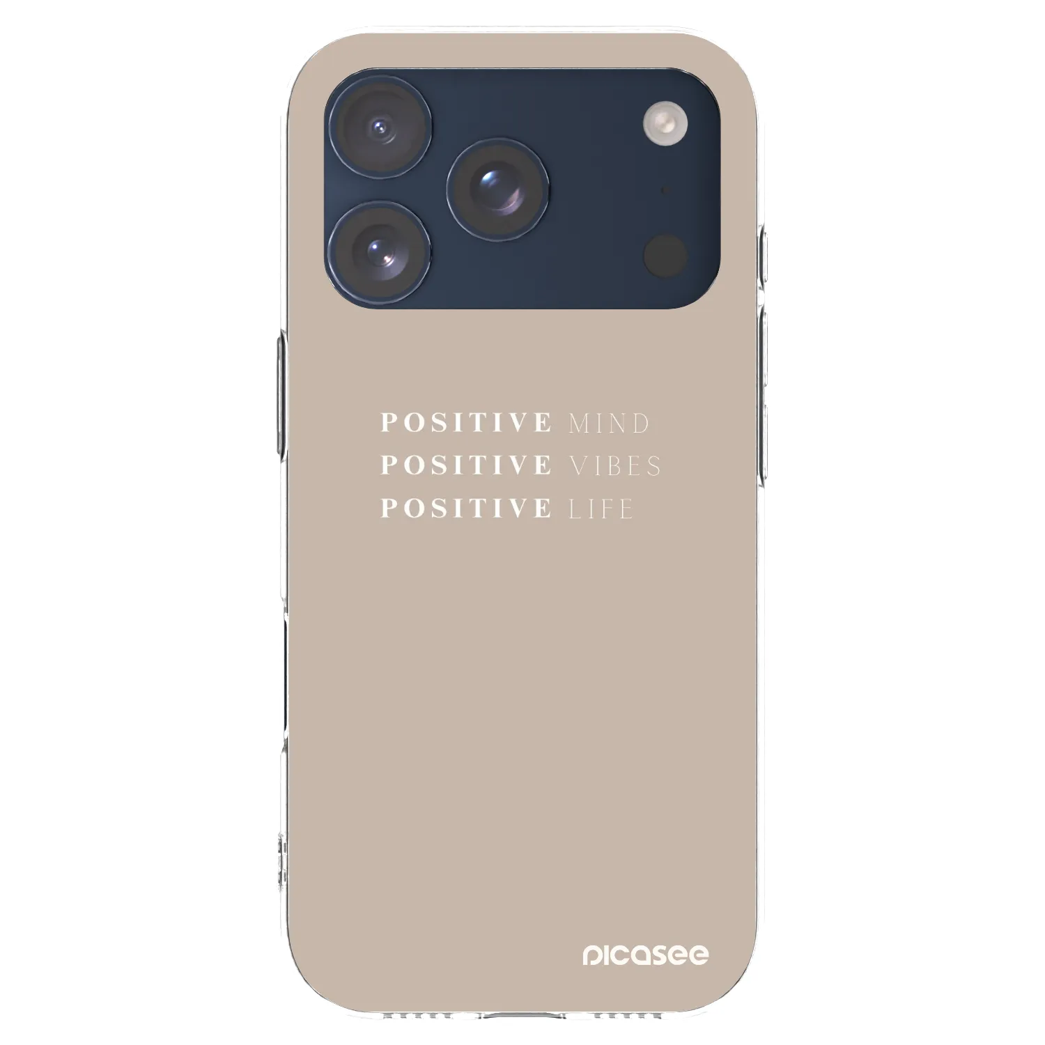 Picasee silikónový prehľadný obal pre Apple iPhone 17 Pro - Positive Vibes