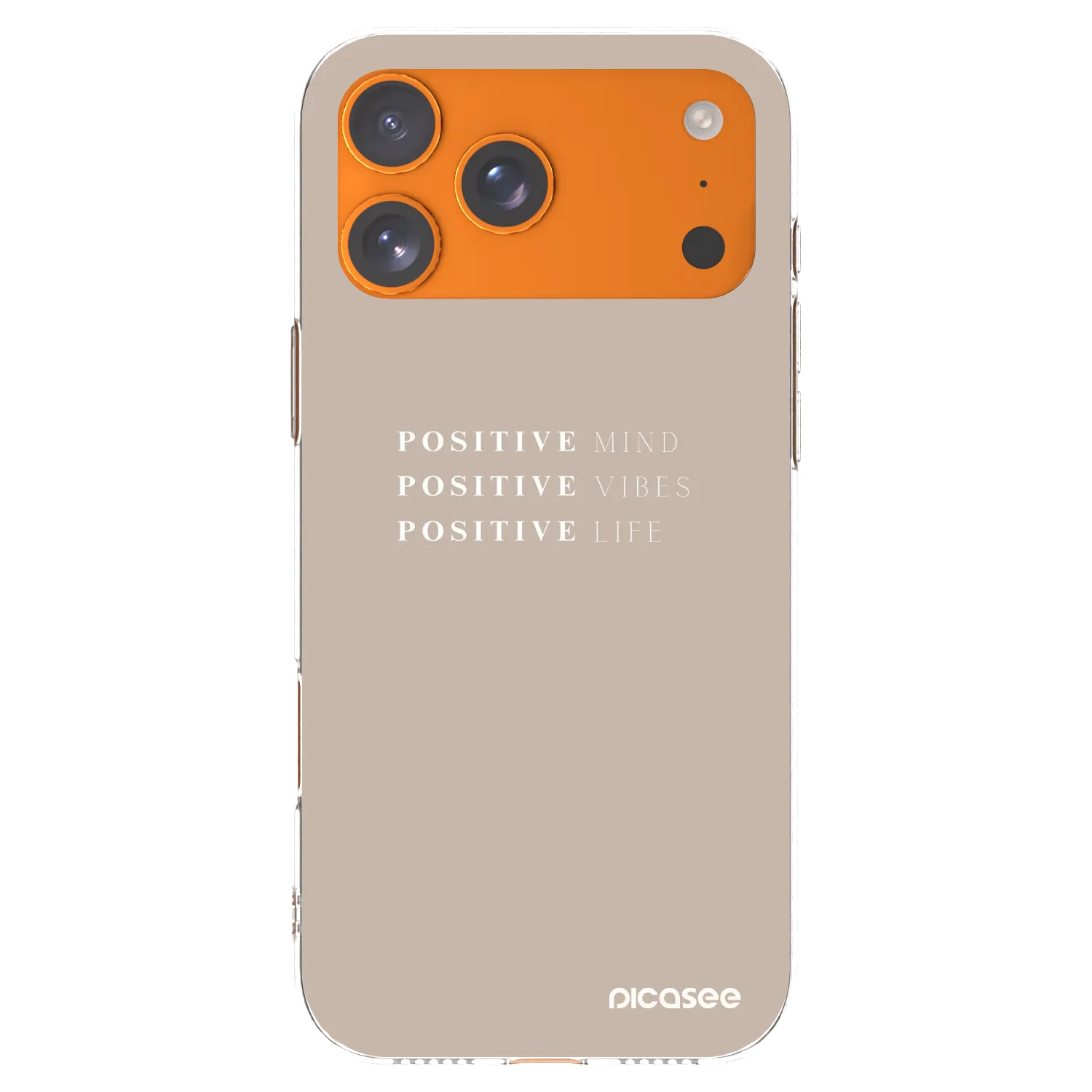 Picasee silikónový prehľadný obal pre Apple iPhone 17 Pro Max - Positive Vibes