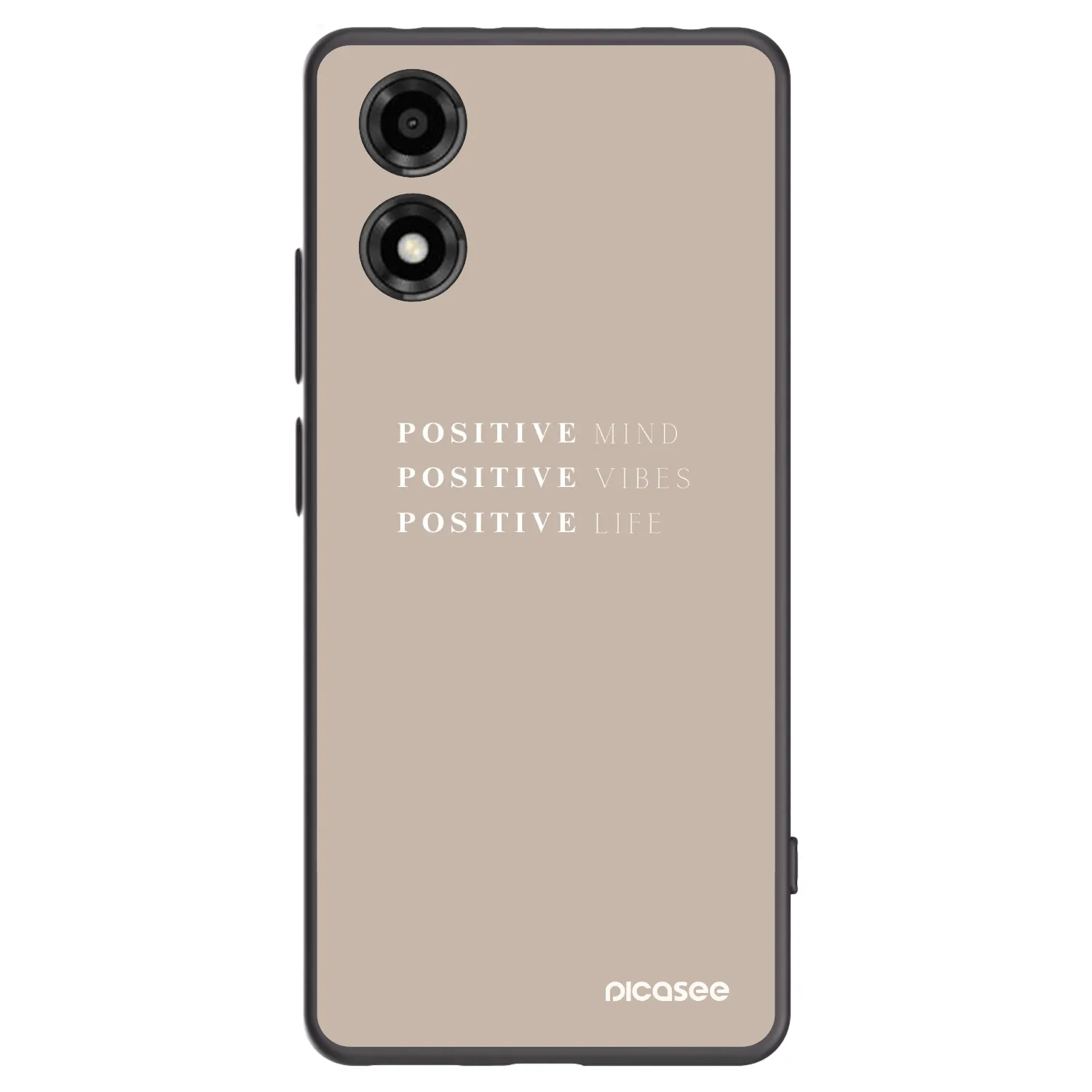 Picasee silikónový čierny obal pre Motorola Moto E14 - Positive Vibes