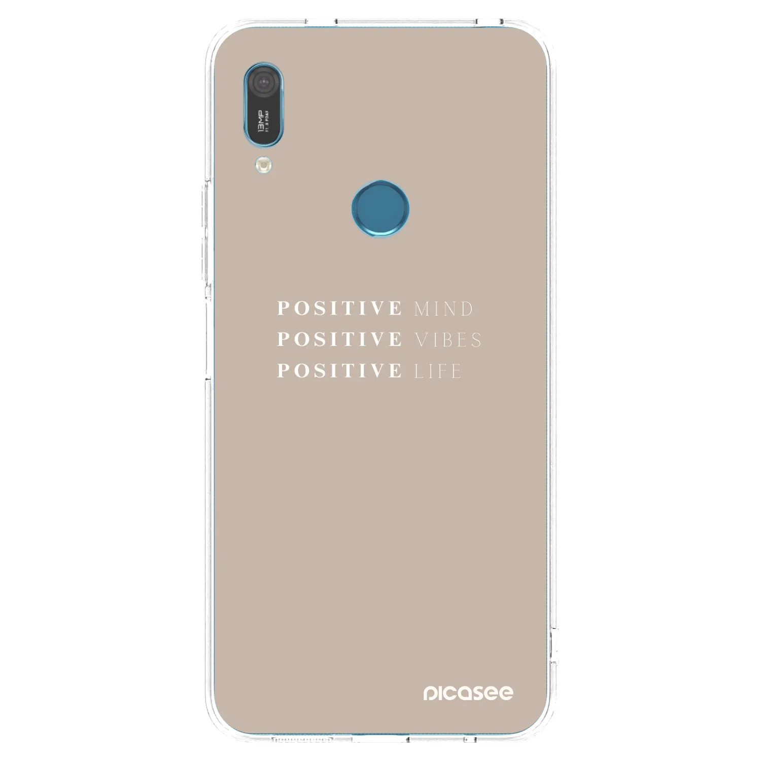 Picasee silikónový prehľadný obal pre Huawei Y6 2019 - Positive Vibes