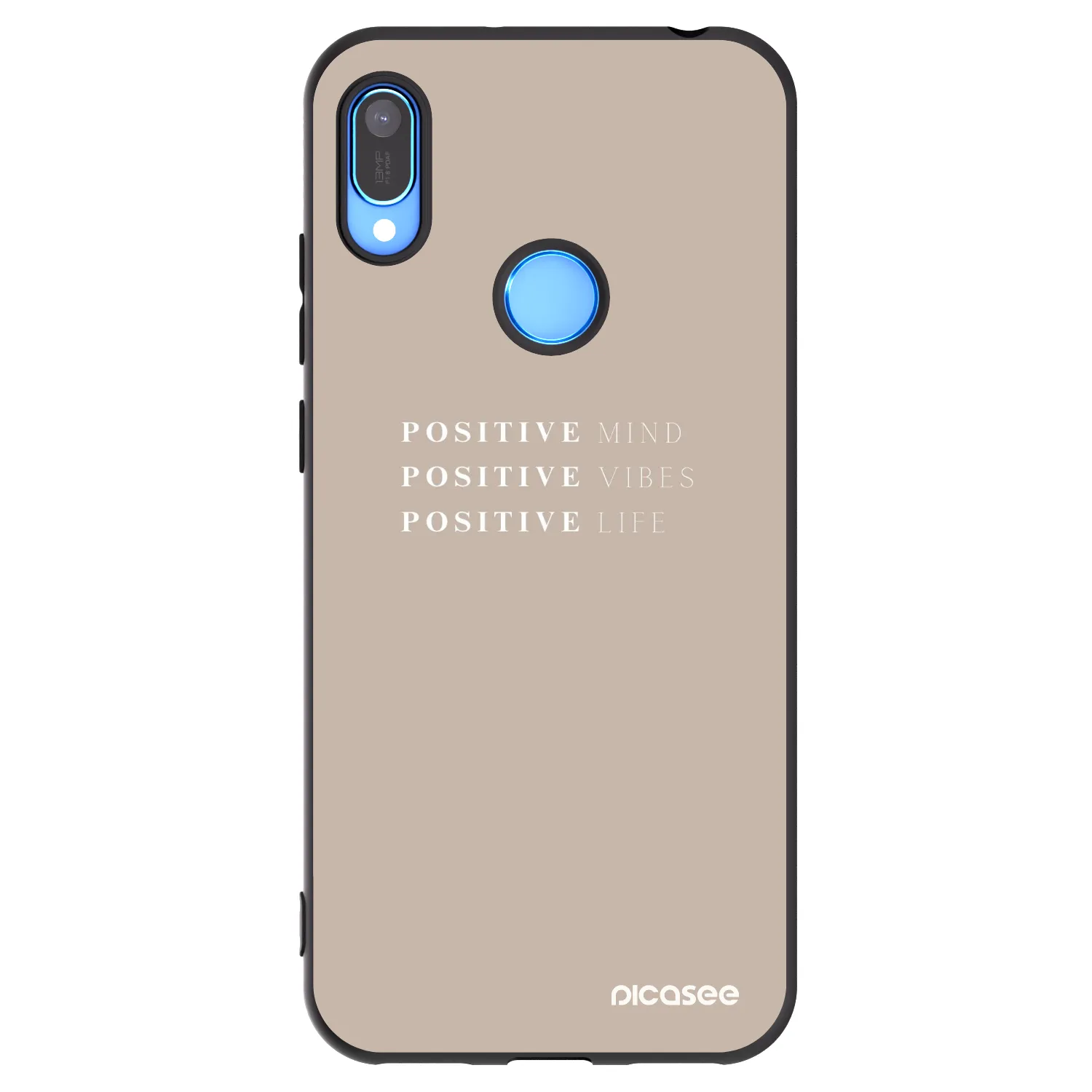 Picasee silikónový čierny obal pre Huawei Y6 2019 - Positive Vibes