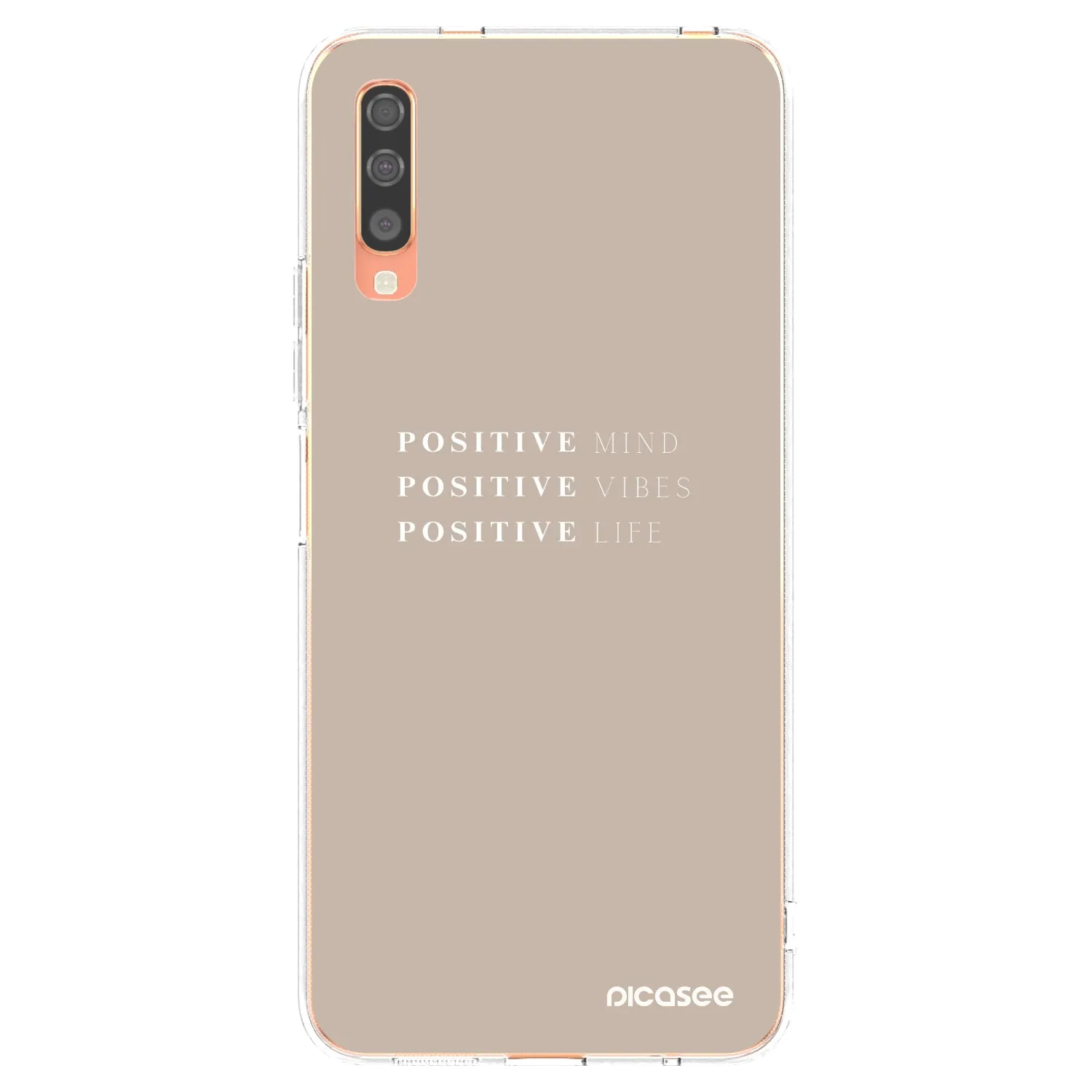 Picasee silikónový prehľadný obal pre Samsung Galaxy A70 A705F - Positive Vibes