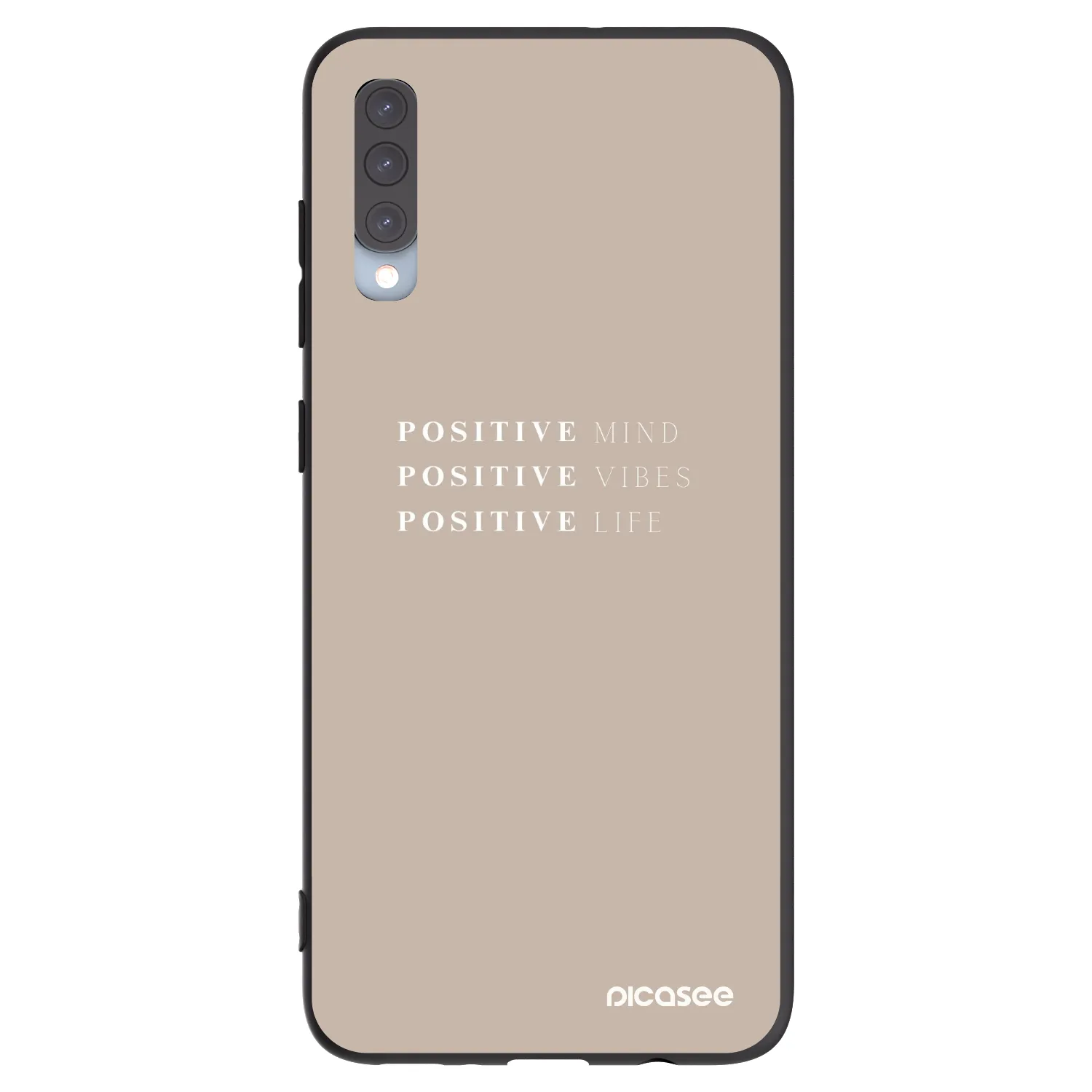 Picasee silikónový čierny obal pre Samsung Galaxy A70 A705F - Positive Vibes