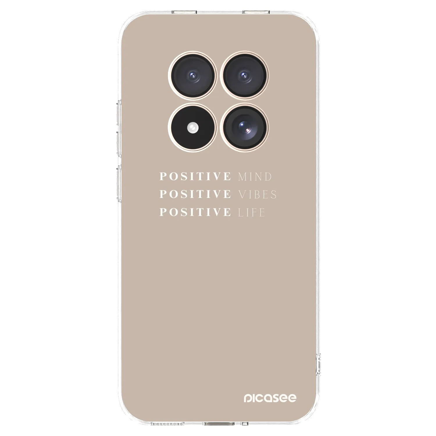 Picasee silikónový prehľadný obal pre Xiaomi Redmi Note 15 Pro 4G - Positive Vibes