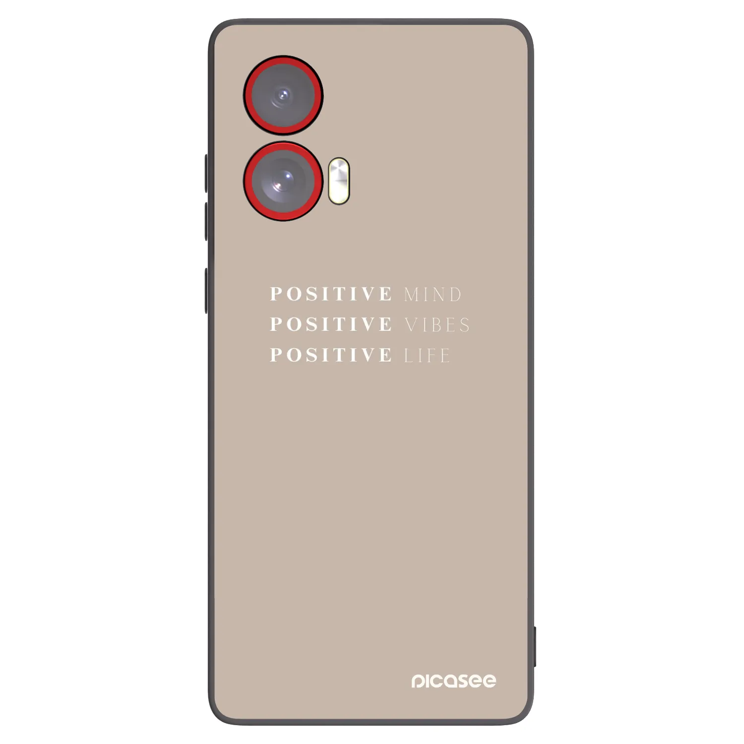 Silikónový čierny obal pre Motorola Edge 50 Fusion - Positive Vibes