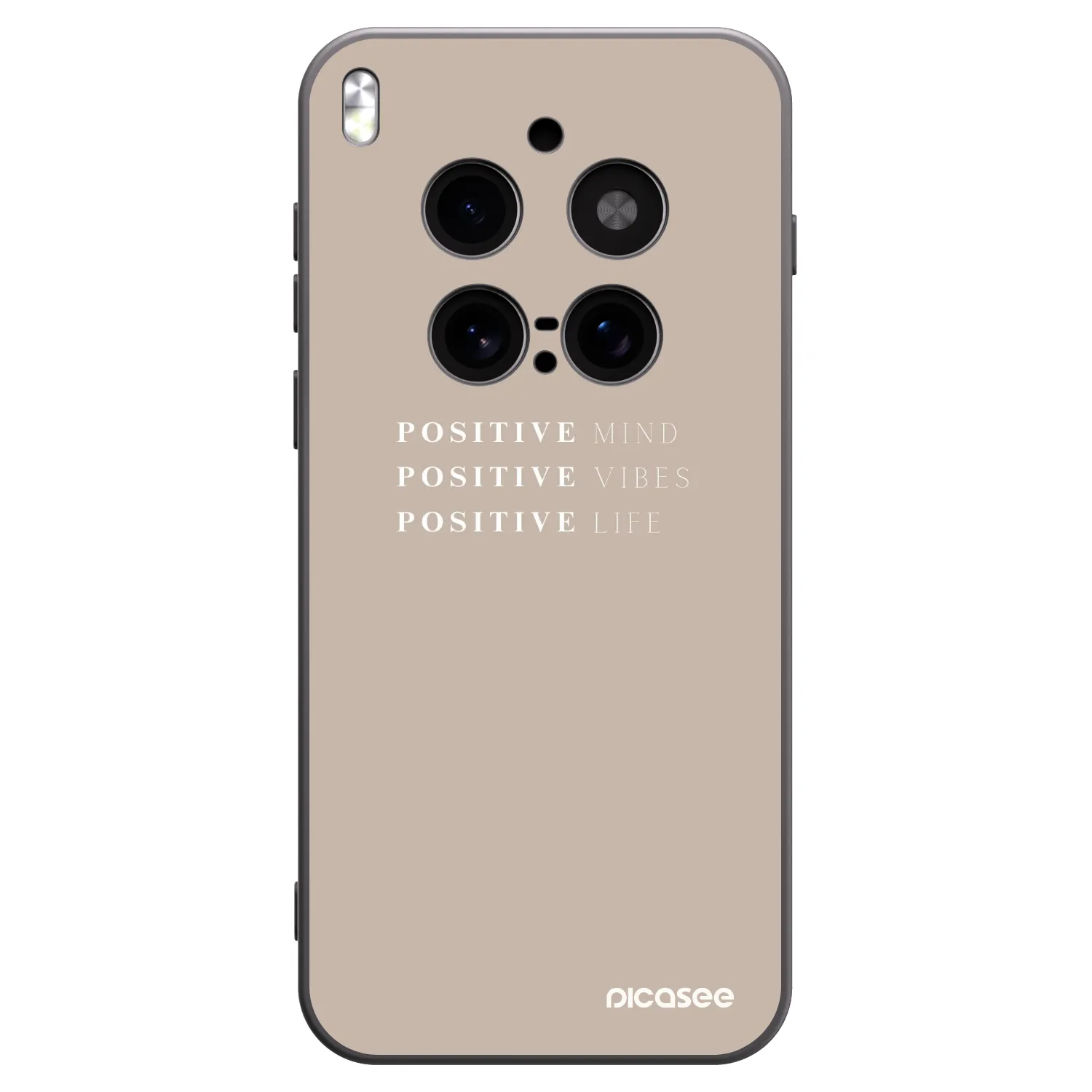 Picasee silikónový čierny obal pre Vivo X300 Pro - Positive Vibes