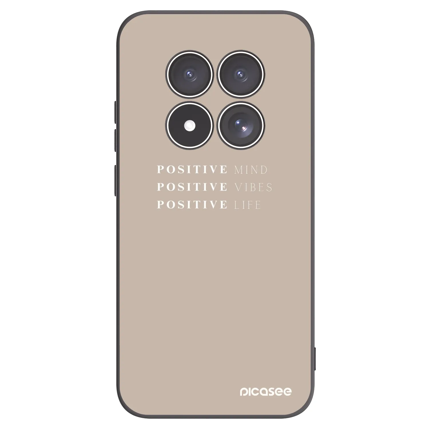 Picasee silikónový čierny obal pre Xiaomi Redmi Note 15 Pro 5G - Positive Vibes