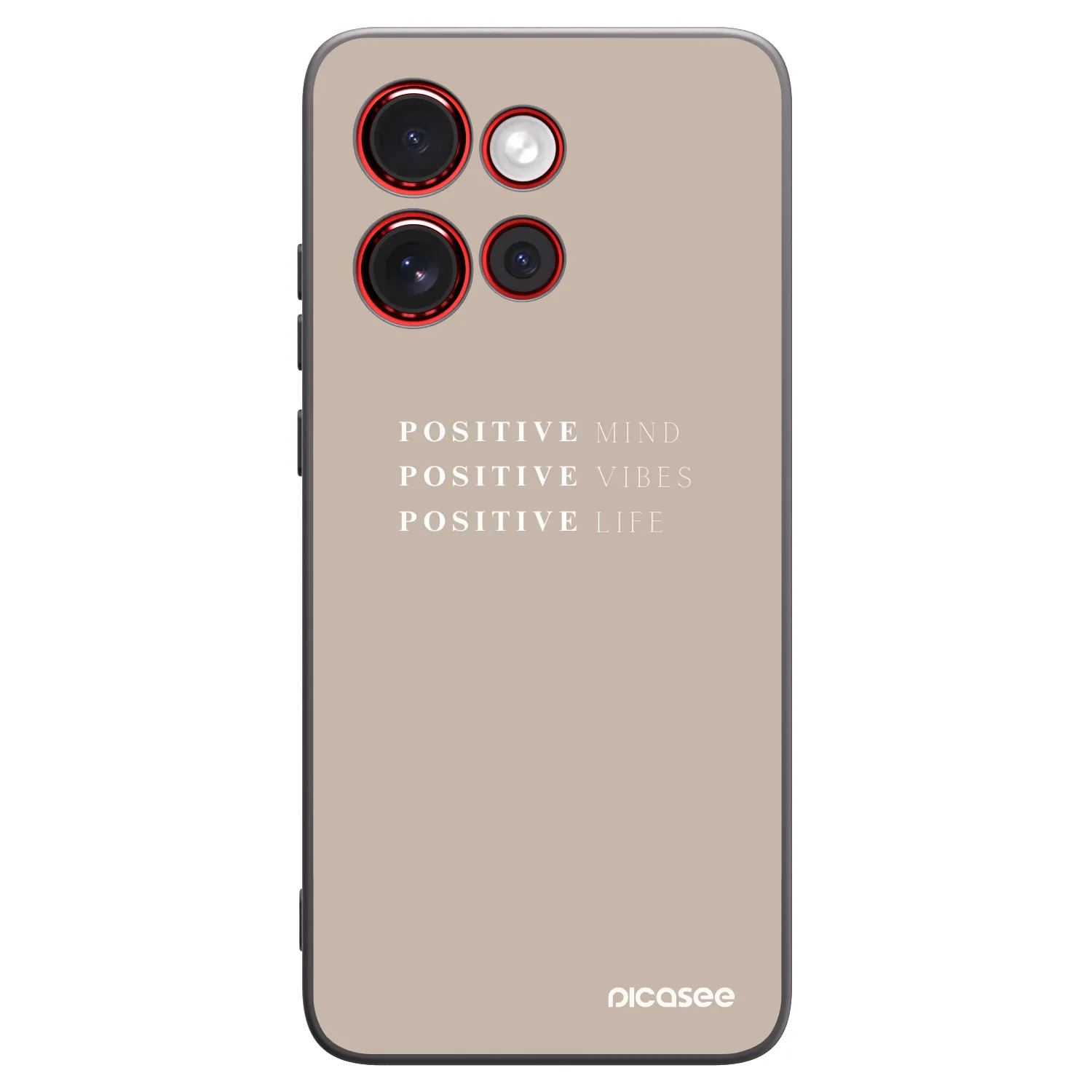 Picasee silikónový čierny obal pre Motorola Edge 60 Neo 5G - Positive Vibes