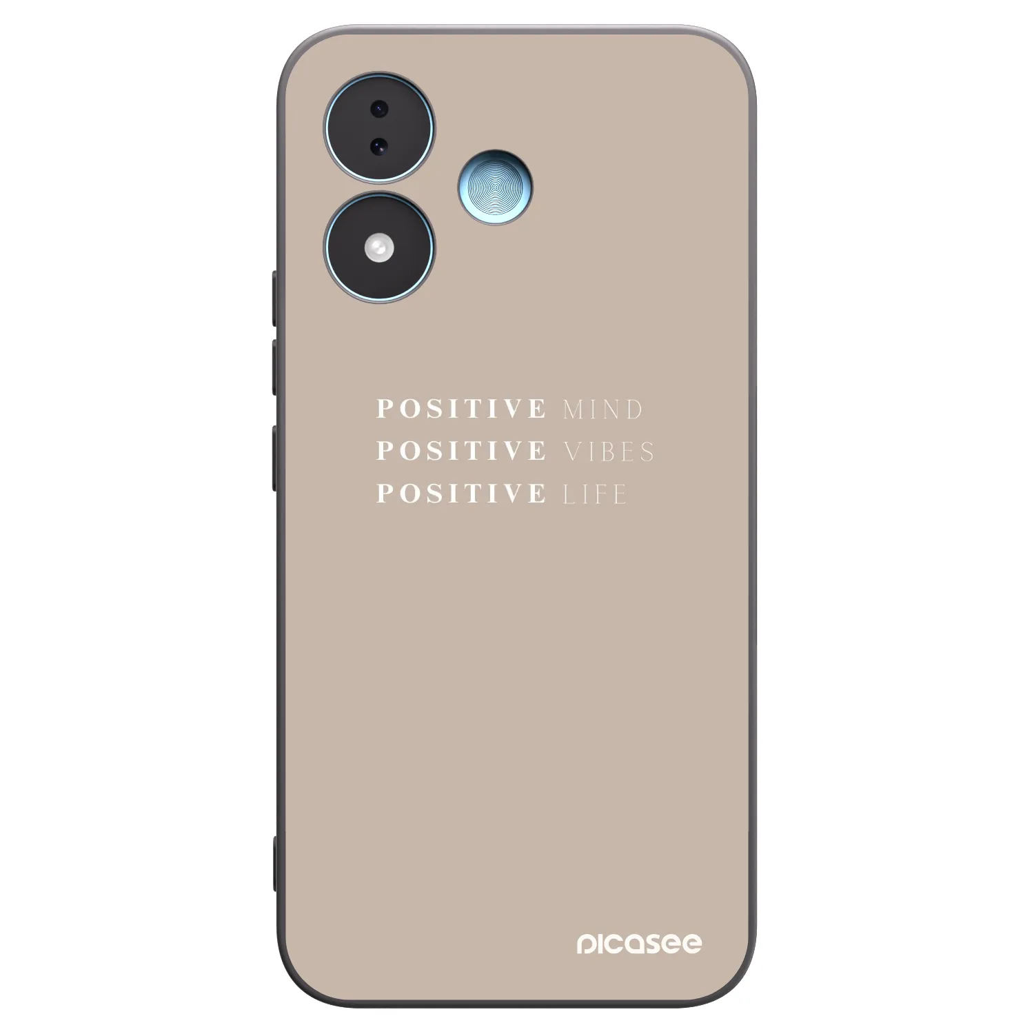 Picasee silikónový čierny obal pre Xiaomi Redmi Note 17 5G - Positive Vibes