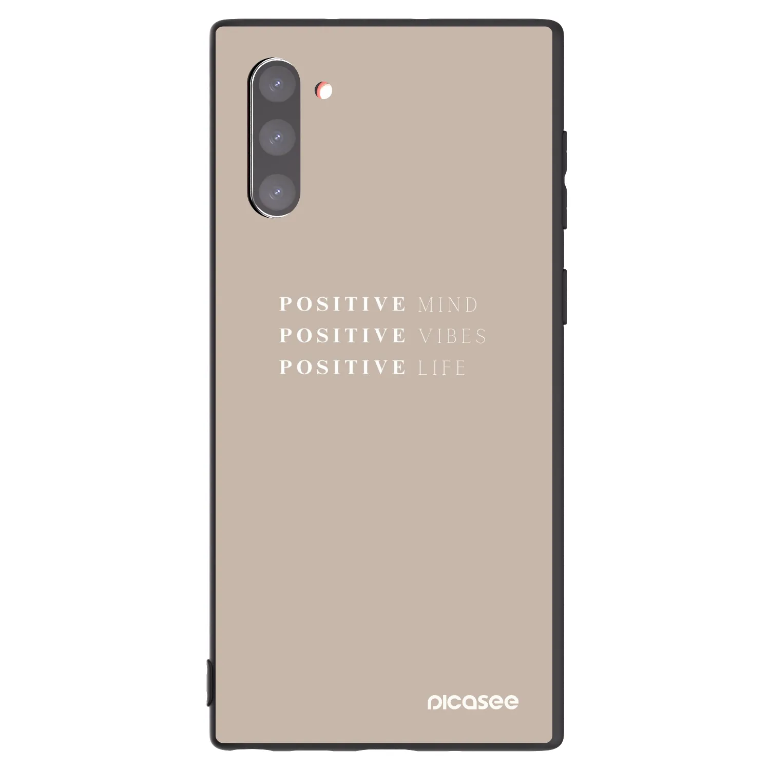Picasee silikónový čierny obal pre Samsung Galaxy Note 10 N970F - Positive Vibes
