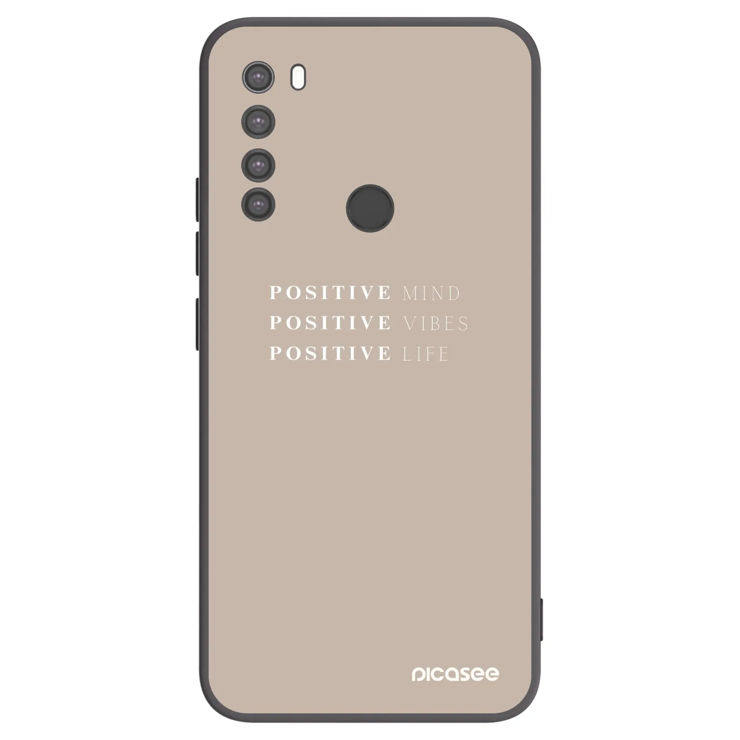 Picasee silikónový čierny obal pre Xiaomi Redmi Note 8 - Positive Vibes