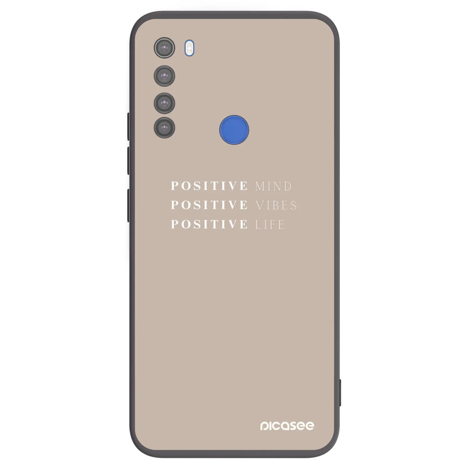 Picasee silikónový čierny obal pre Xiaomi Redmi Note 8T - Positive Vibes