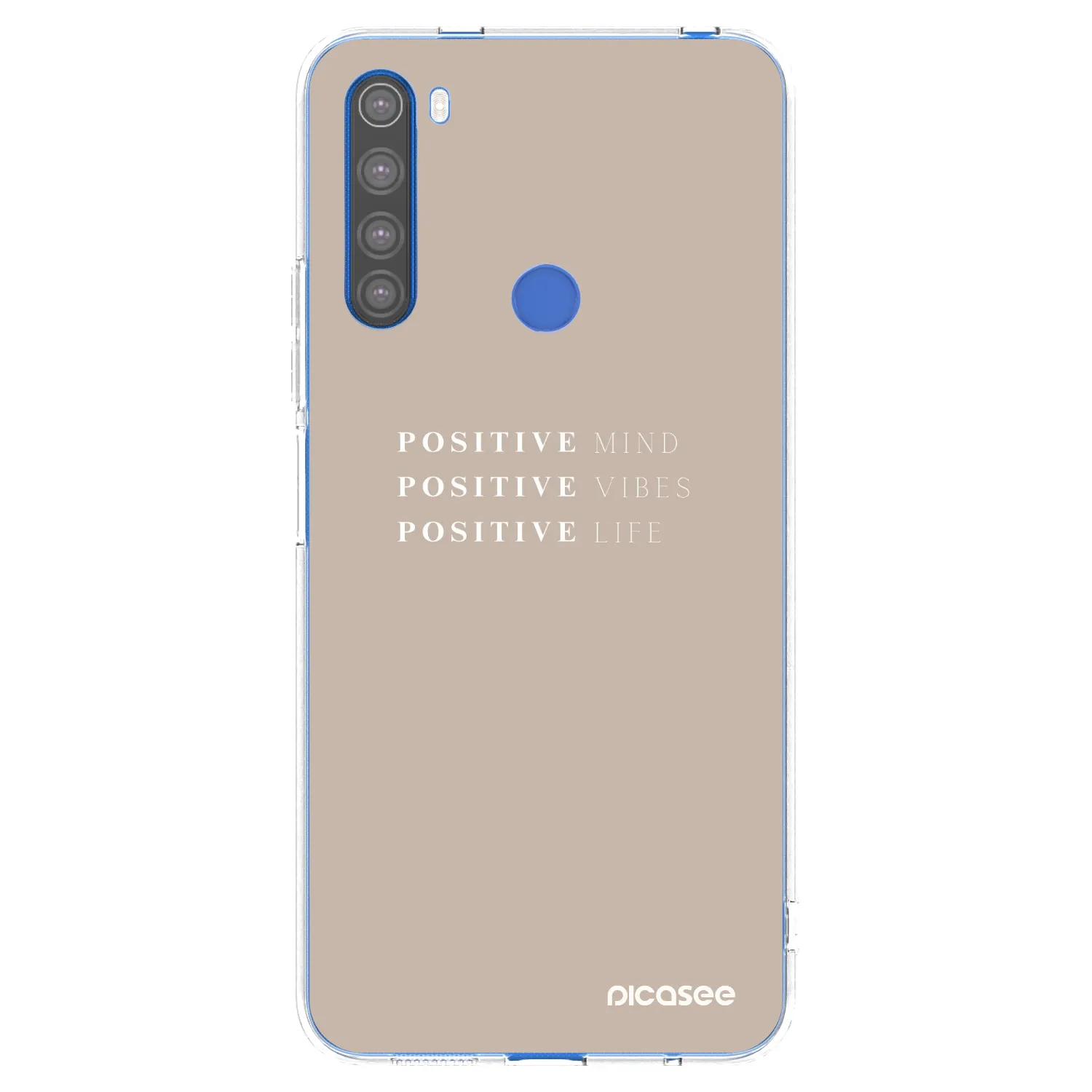 Silikónový prehľadný obal pre Xiaomi Redmi Note 8T - Positive Vibes