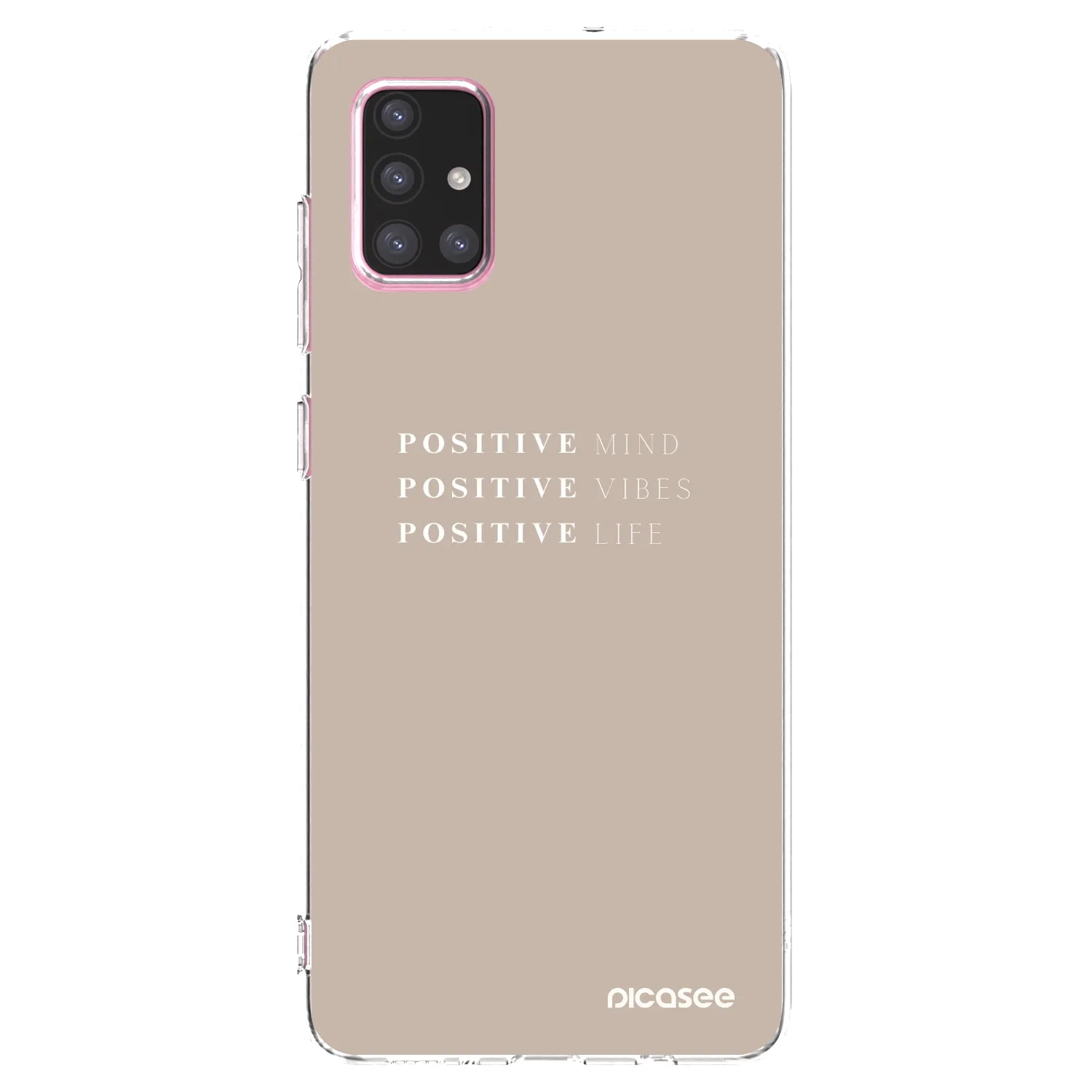 Picasee silikónový prehľadný obal pre Samsung Galaxy A71 A715F - Positive Vibes