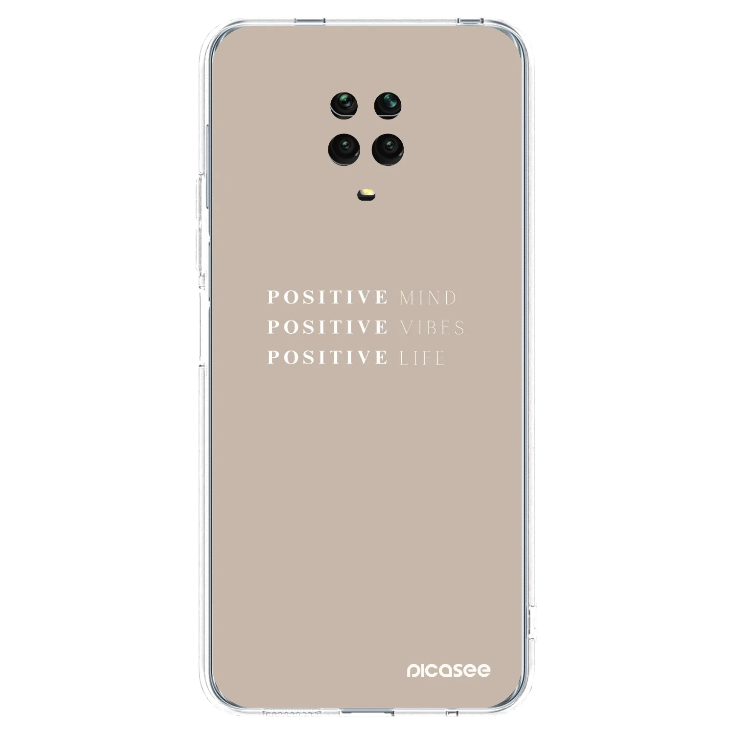 Picasee silikónový prehľadný obal pre Xiaomi Redmi Note 9S - Positive Vibes