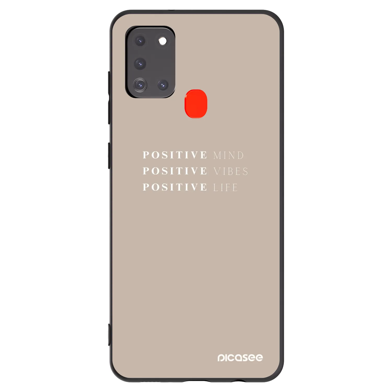 Picasee silikónový čierny obal pre Samsung Galaxy A21s - Positive Vibes