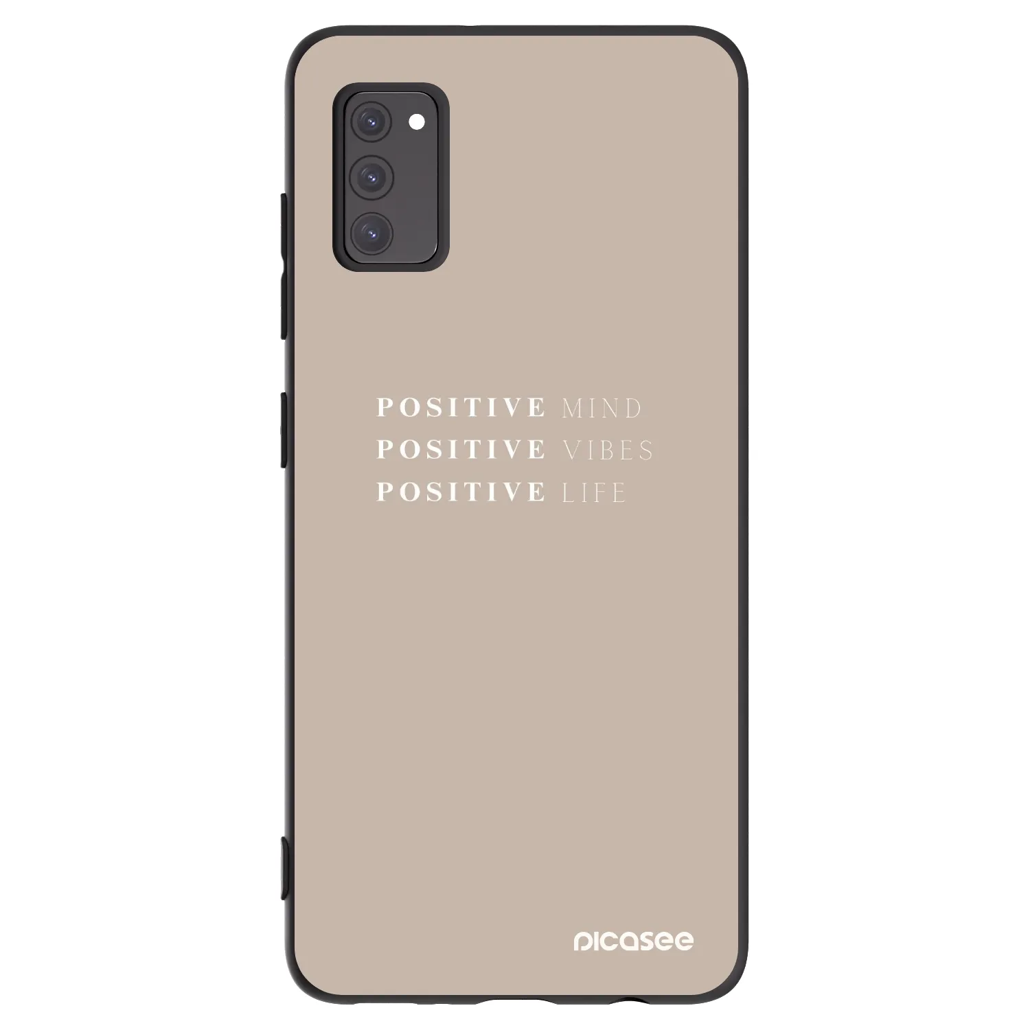 Picasee silikónový čierny obal pre Samsung Galaxy A41 A415F - Positive Vibes