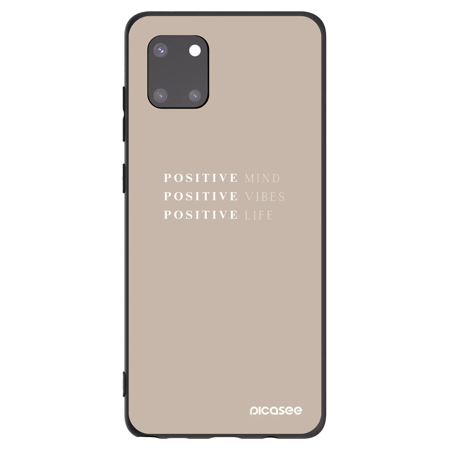 Picasee silikónový čierny obal pre Samsung Galaxy Note 10 Lite N770F - Positive Vibes