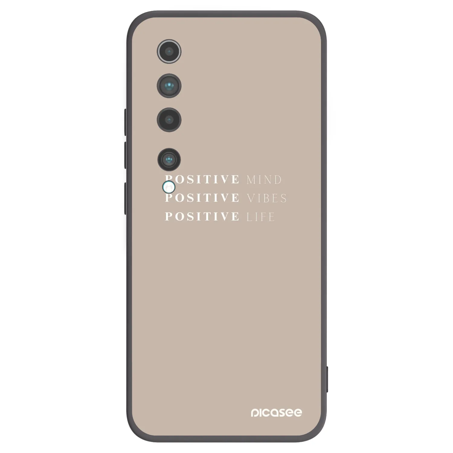 Picasee silikónový čierny obal pre Xiaomi Mi 10 - Positive Vibes