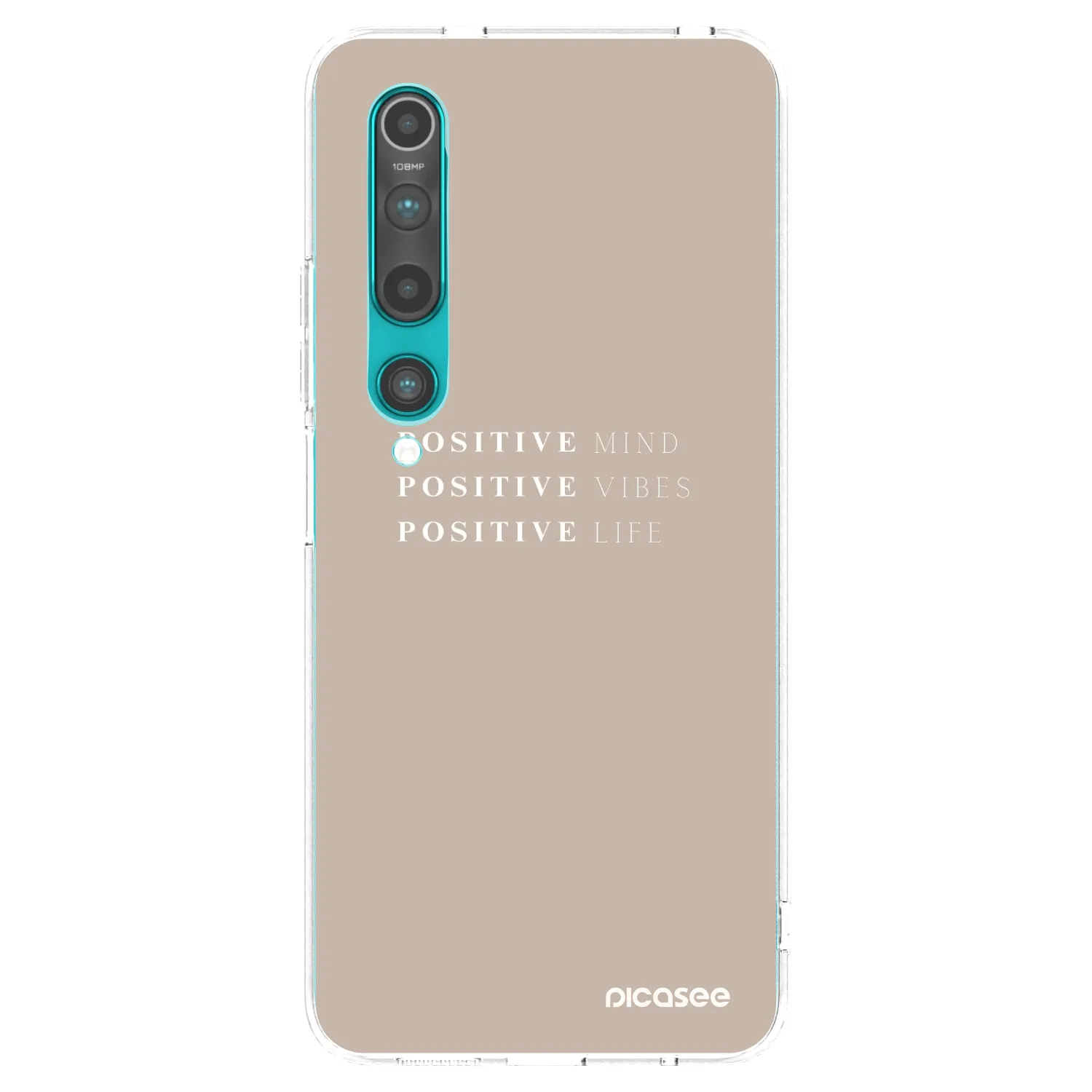 Picasee silikónový prehľadný obal pre Xiaomi Mi 10 - Positive Vibes