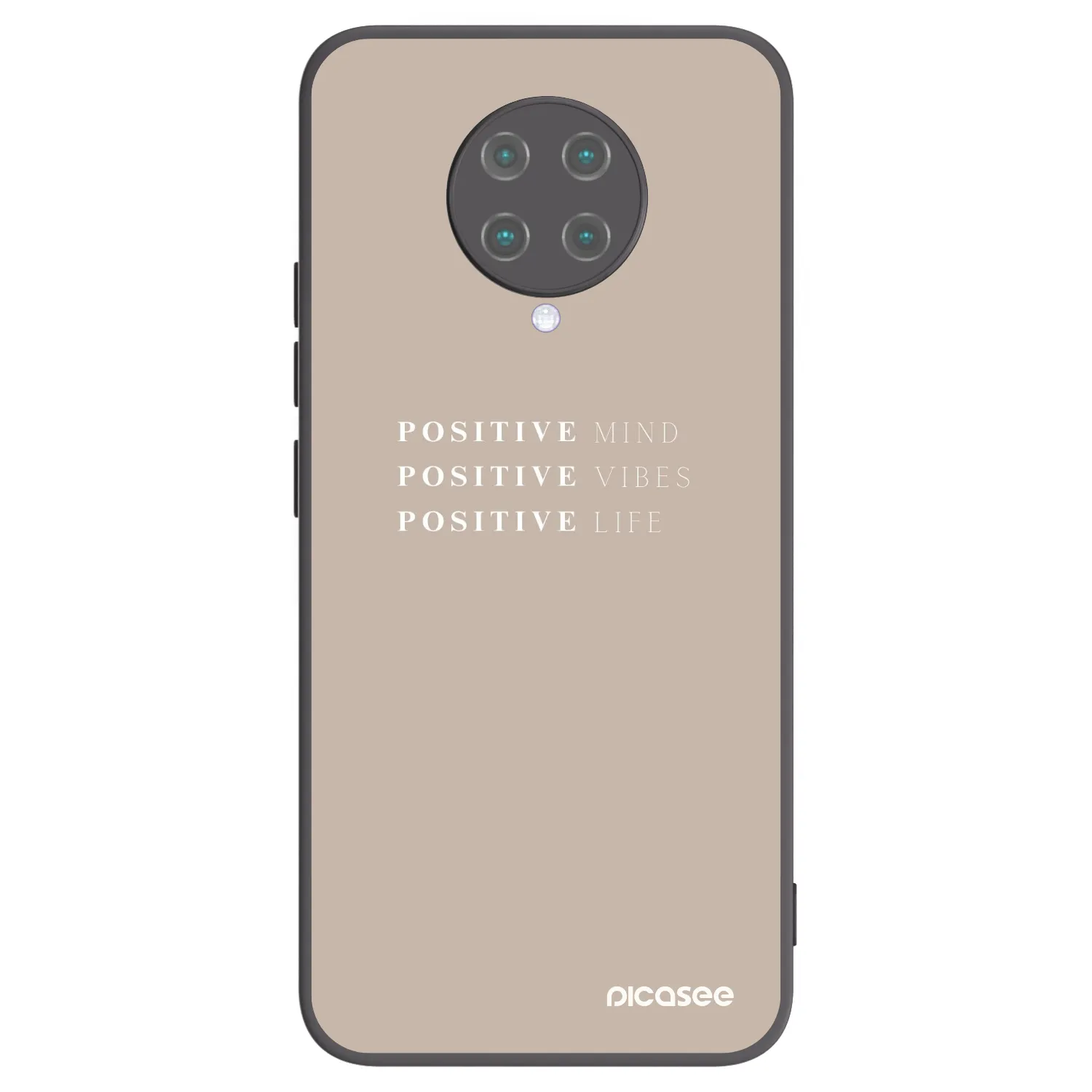 Picasee silikónový čierny obal pre Xiaomi Poco F2 Pro - Positive Vibes