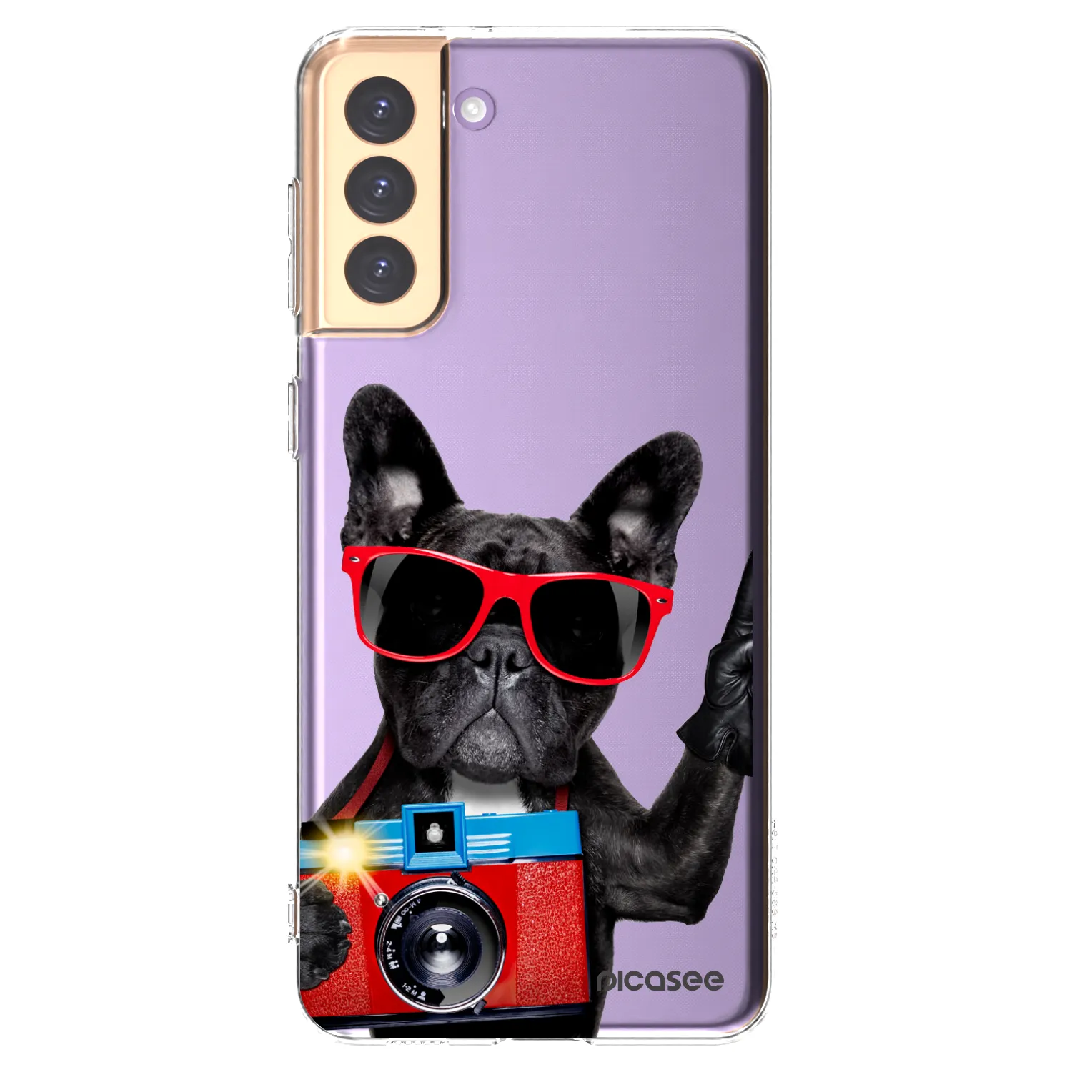 Picasee silikónový prehľadný obal pre Samsung Galaxy S21+ 5G G996F - Francúzsky Buldoček