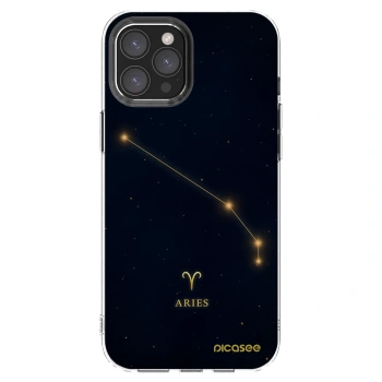 Picasee silikónový prehľadný obal pre Apple iPhone 12 Pro Max - ARIES