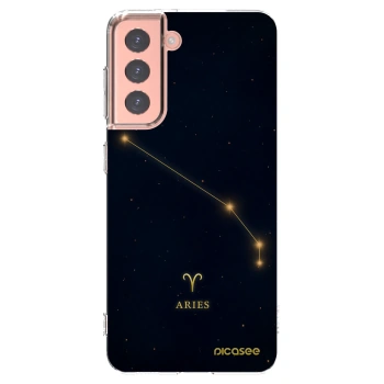 Picasee silikónový prehľadný obal pre Samsung Galaxy S21 5G G991B - ARIES