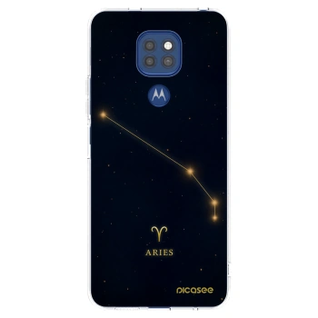 Picasee silikónový prehľadný obal pre Motorola Moto G9 Play - ARIES