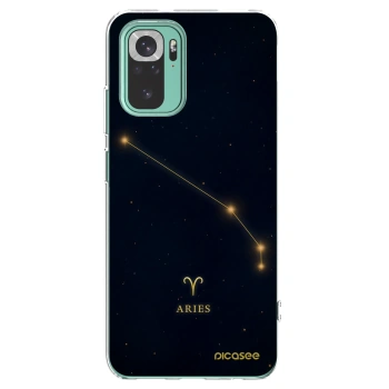 Picasee silikónový prehľadný obal pre Xiaomi Redmi Note 10 Pro - ARIES