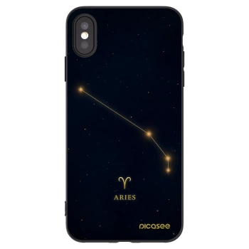 Picasee silikónový čierny obal pre Apple iPhone XS Max - ARIES