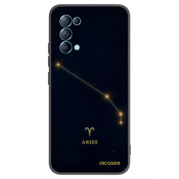 Picasee silikónový čierny obal pre OPPO A16s - ARIES
