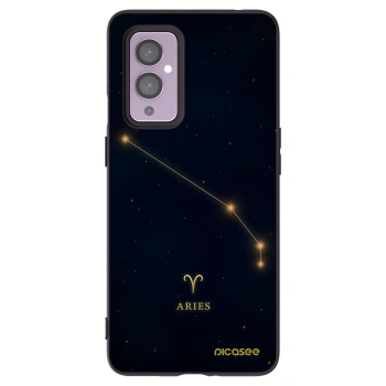 Picasee silikónový čierny obal pre OnePlus 9 - ARIES
