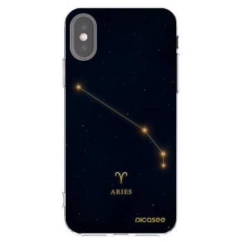 Picasee silikónový prehľadný obal pre Apple iPhone X/XS - ARIES