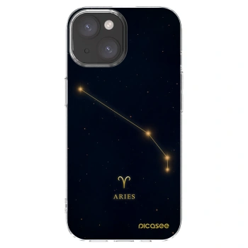 Picasee silikónový prehľadný obal pre Apple iPhone 15 - ARIES