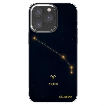 Picasee silikónový prehľadný obal pre Apple iPhone 15 Pro Max - ARIES