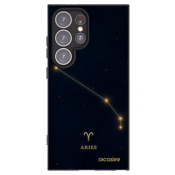 Picasee silikónový čierny obal pre Samsung Galaxy S24 Ultra S928B 5G - ARIES