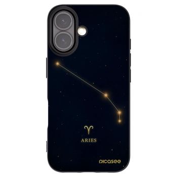 Picasee silikónový čierny obal pre Apple iPhone 16 - ARIES