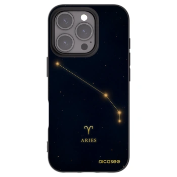 Picasee silikónový čierny obal pre Apple iPhone 16 Pro - ARIES