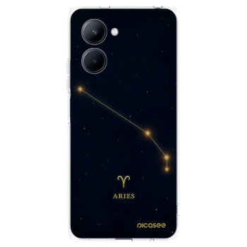 Picasee silikónový prehľadný obal pre Realme C33 (2023) - ARIES