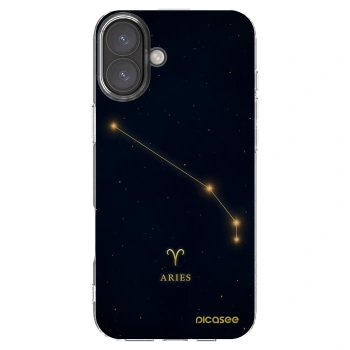 Picasee silikónový prehľadný obal pre Apple iPhone 16 Plus - ARIES