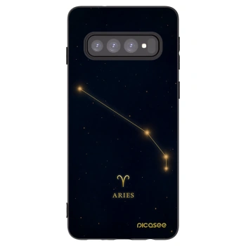 Picasee silikónový čierny obal pre Samsung Galaxy S10 G973 - ARIES